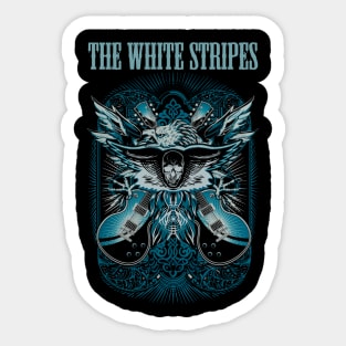 WHITE STRIPES BAND Sticker